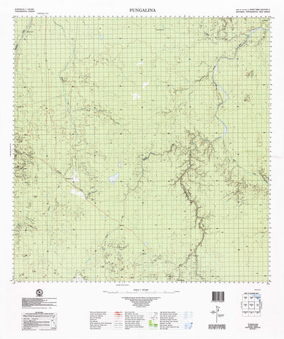 6364 Pungalina 1:100k Topographic Map