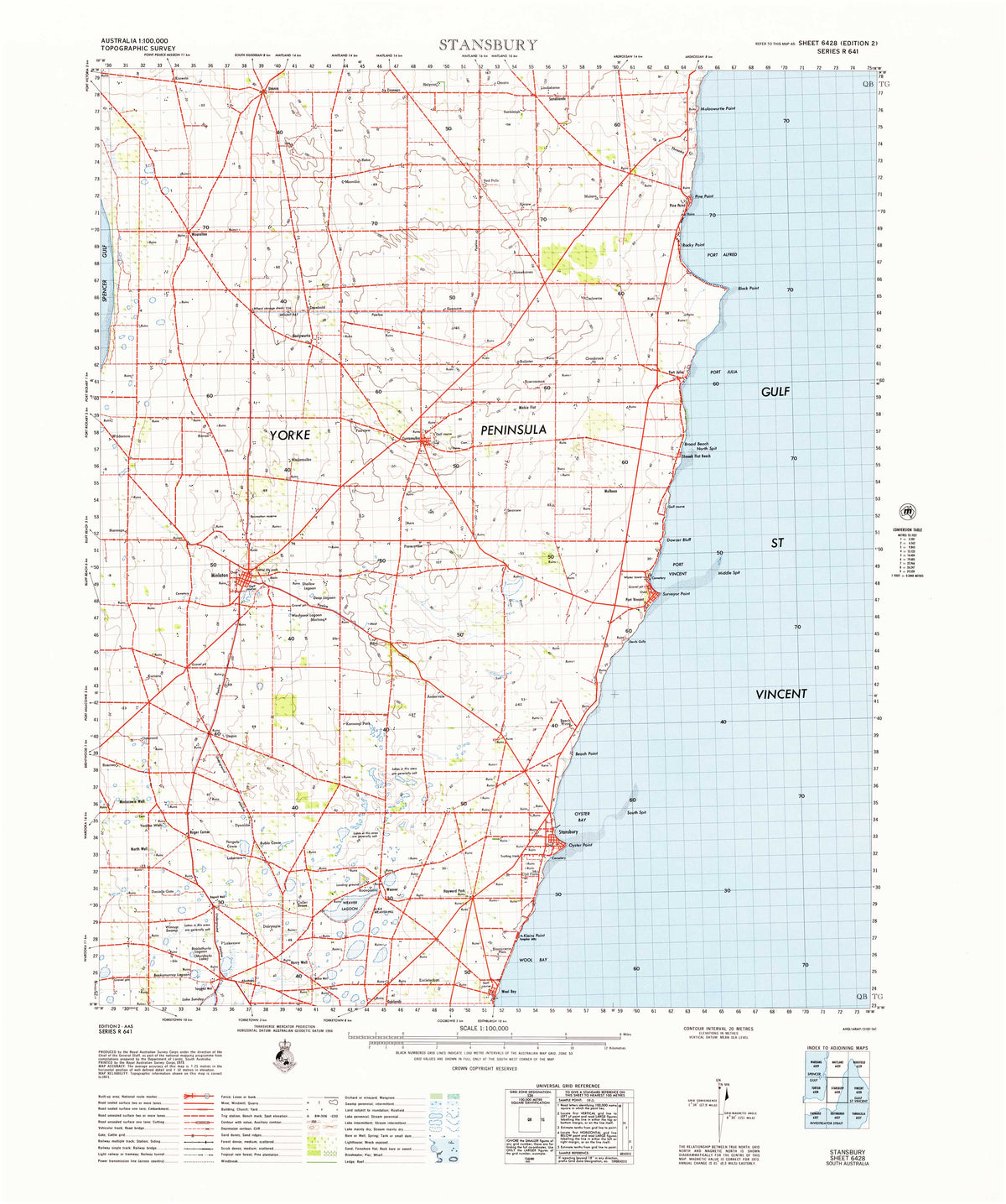 6428 Stansbury 1:100k Topographic Map | Mapworld