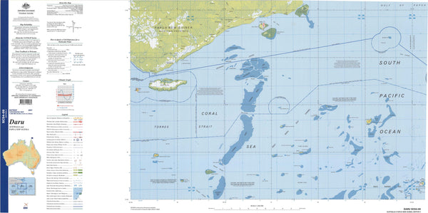 Daru SC54-08 Topographic Map 1:250k