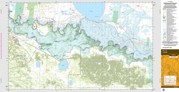 Cal Lal 7129-N Topographic Map 1:50k