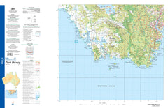 Port Davey SK55-14 Topographic Map 1:250k