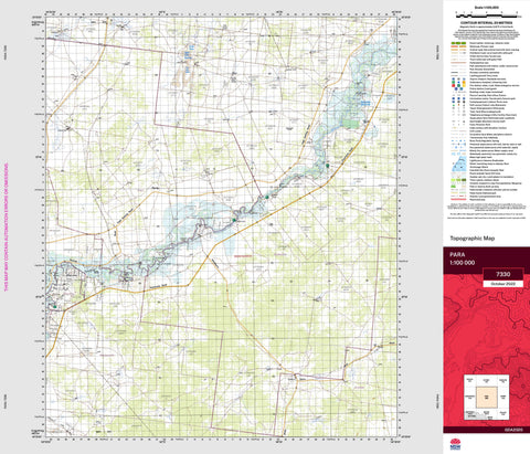 Para 7330 Topographic Map 1:100k