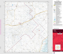 Bunda 7434 Topographic Map 1:100k