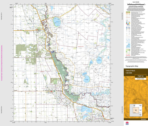 Tooleybuc 7527-N Topographic Map 1:50k