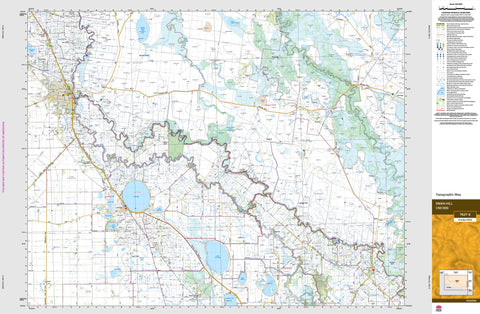 Swan Hill 7627-S Topographic Map 1:50k