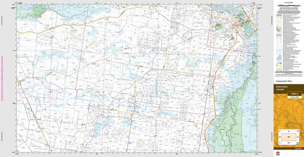 Deniliquin 7826-N Topographic Map 1:50k