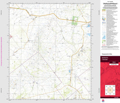 Barnato 7834 Topographic Map 1:100k