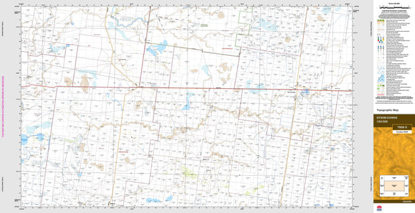 Epsom Downs 7928-S Topographic Map 1:50k