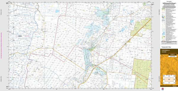Corobimilla 8128-S Topographic Map 1:50k
