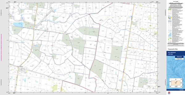 Willbriggie 8129-3S Topographic Map 1:25k