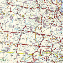 Australia National Geographic Folded Map