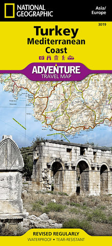 Turkey & Mediterranean Coast National Geographic Folded Map