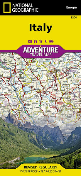 Italy National Geographic Folded Map