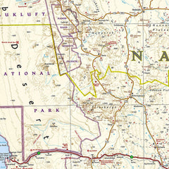 Namibia National Geographic Folded Map