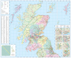 Scotland Collins Folded Map 2025