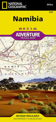 Namibia National Geographic Folded Map