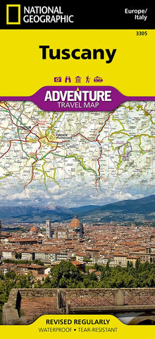 Tuscany National Geographic Folded Map