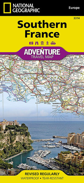 Southern France National Geographic Folded Map