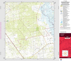 Glenariff 8236 Topographic Map 1:100k