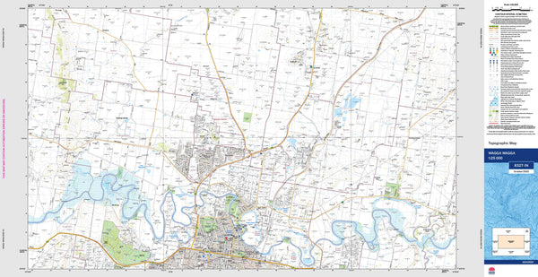 Wagga Wagga 8327-1N Topographic Map 1:25k