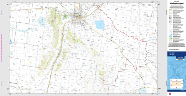 The Rock 8327-3N Topographic Map 1:25k