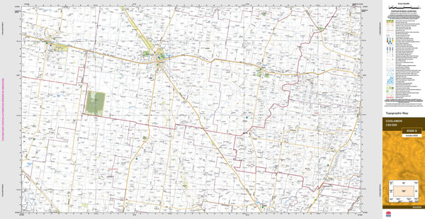 Coolamon 8328-S Topographic Map 1:50k