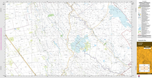 Canonba 8335-S Topographic Map 1:50k