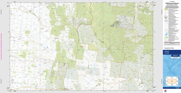 Yarara 8426-4S Topographic Map 1:25k