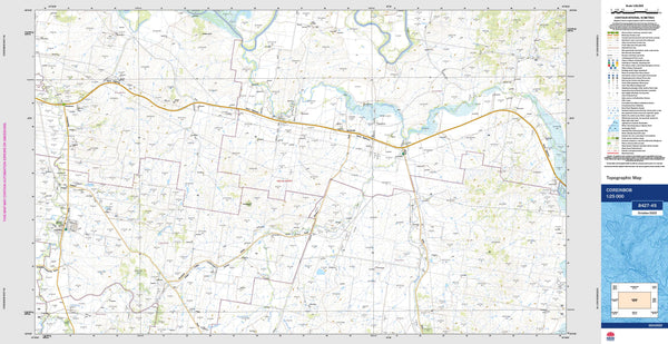 Coreinbob 8427-4S Topographic Map 1:25k