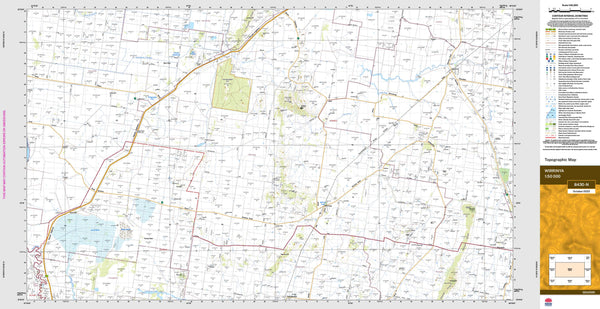 Wirrinya 8430-N Topographic Map 1:50k