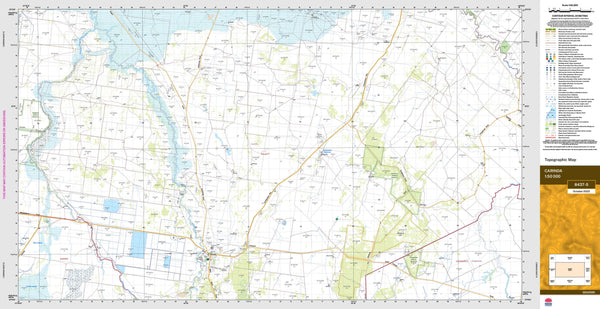 Carinda 8437-S Topographic Map 1:50k