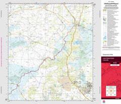 Lightning Ridge 8439 Topographic Map 1:100k