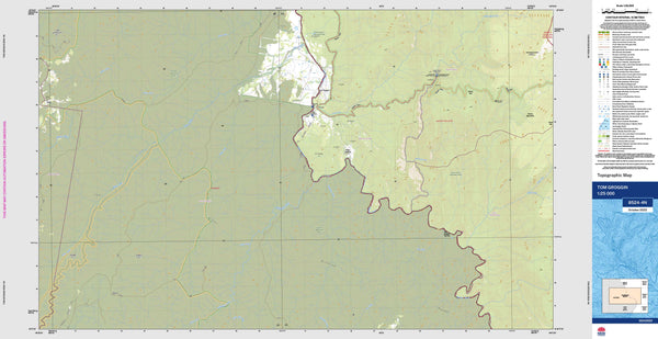 Tom Groggin 8524-4N Topographic Map 1:25k