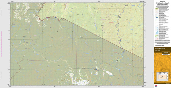 Suggan Buggan 8524-S Topographic Map 1:50k