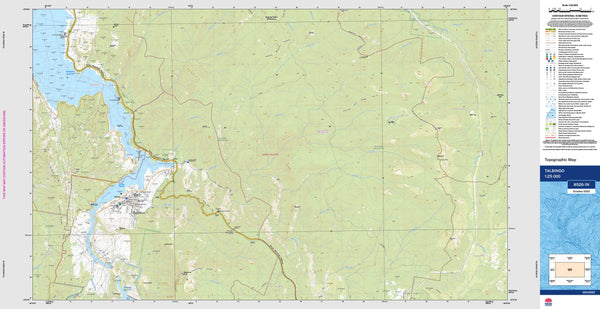 Talbingo 8526-1N Topographic Map 1:25k