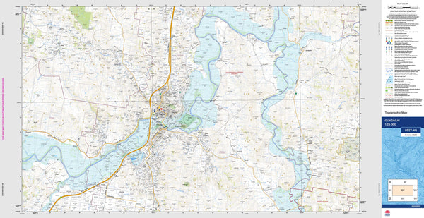 Gundagai 8527-4N Topographic Map 1:25k