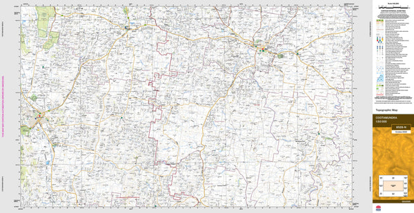 Cootamundra 8528-N Topographic Map 1:50k