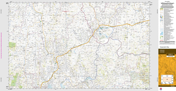 Coolac 8528-S Topographic Map 1:50k