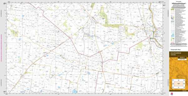Gulargambone 8535-S Topographic Map 1:50k