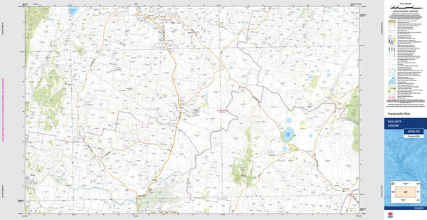 Wullwye 8625-2S Topographic Map 1:25k