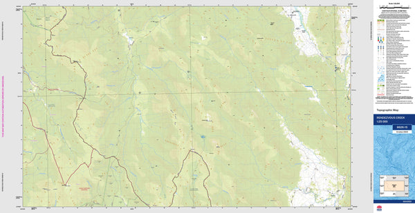 Rendezvous Creek 8626-1S Topographic Map 1:25k