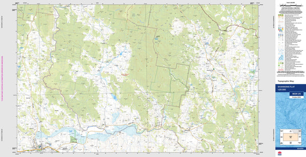 Shannons Flat 8626-2S Topographic Map 1:25k