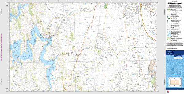 Warroo 8628-2S Topographic Map 1:25k