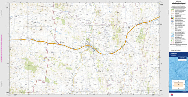 Bookham Map Bookham 8628-3N NSW 1:25k Topographic Map | Shop Mapworld