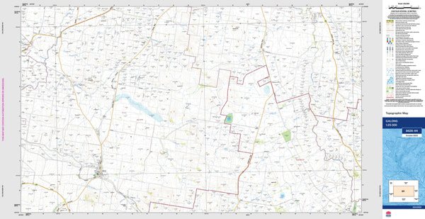 Galong 8628-4N Topographic Map 1:25k