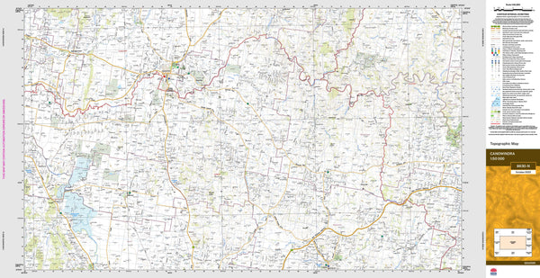 Canowindra 8630-N Topographic Map 1:50k