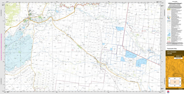 Collarenebri 8638-N Topographic Map 1:50k