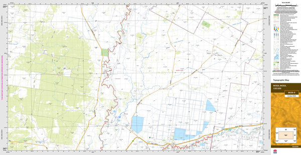 Mogil Mogil 8639-S Topographic Map 1:50k
