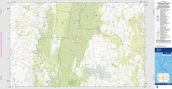 Kybeyan 8725-2N Topographic Map 1:25k