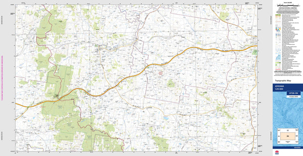 Jerrawa 8728-3N Topographic Map 1:25k